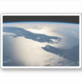 Sticker Panorama depuis l'espace Highlights Cook Strait (Devant)