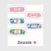 Sticker Pansement Motivationnel super - Vibes de guérison  (Feuille)