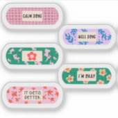 Sticker Pansement Motivationnel super - Vibes de guérison  (Devant)