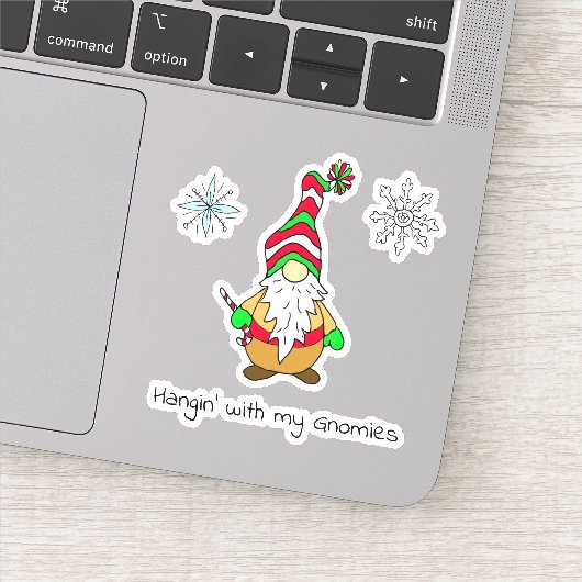 Sticker Panser avec mes Gnomies Noël (Détail)
