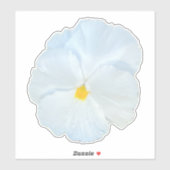 Sticker Pansy blanc (Feuille)
