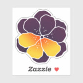 Sticker Pansy Power (Feuille)