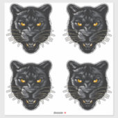 Sticker Panthère noire (Feuille)