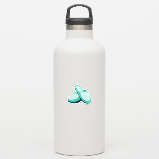 Sticker Pantoufles Aqua (Gourde)