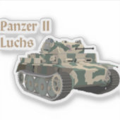 Sticker Panzer II Luchs Allemand 2ÈME GUERRE MONDIALE Batt (Devant)