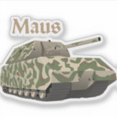 Sticker Panzer VIII Maus Allemand 2ÈME GUERRE MONDIALE Bat (Devant)