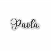 Sticker Paola Nom - Calligraphie manuscrite (Devant)