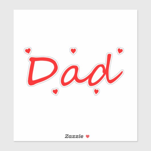 Sticker Papa adorable (Feuille)