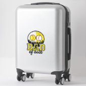 Sticker Papa Baseball Softball des Deux Conception Vectori (Sur valise)