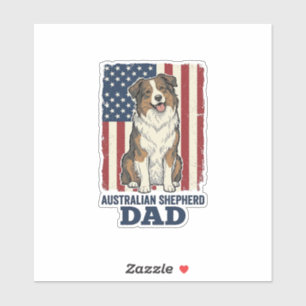 Sticker Papa Berger Australien Patriotique Vecteur Vintage