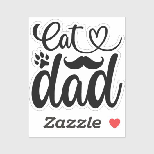 Sticker Papa Chat (Feuille)