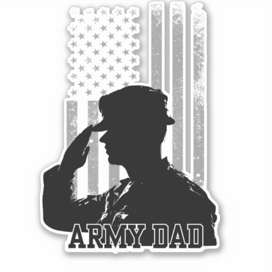 Sticker Papa de l'armée (Devant)