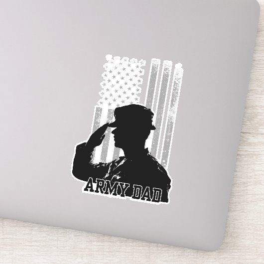 Sticker Papa de l'armée (Détail)