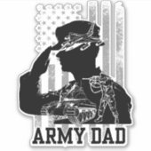 Sticker Papa de l'armée (Devant)