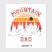 Sticker Papa de montagne (Feuille)