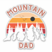 Sticker Papa de montagne (Devant)