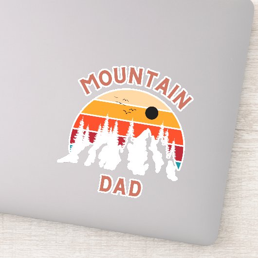Sticker Papa de montagne (Détail)