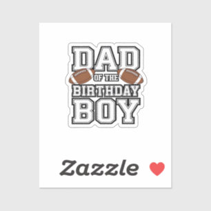 Sticker Papa du garçon de football amateur de la famille d