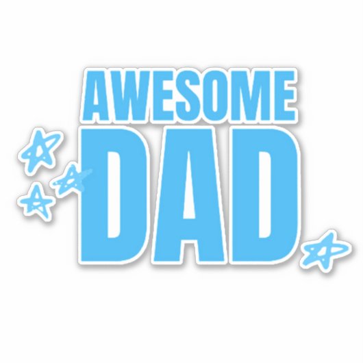 Sticker Papa génial (Devant)