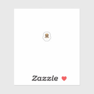 Sticker Papa Golden Retriever Gravure Vintage