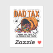 Sticker Papa Impôt S'assurer qu'il n'y a pas de traces (Feuille)