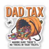 Sticker Papa Impôt S'assurer qu'il n'y a pas de traces (Recto)