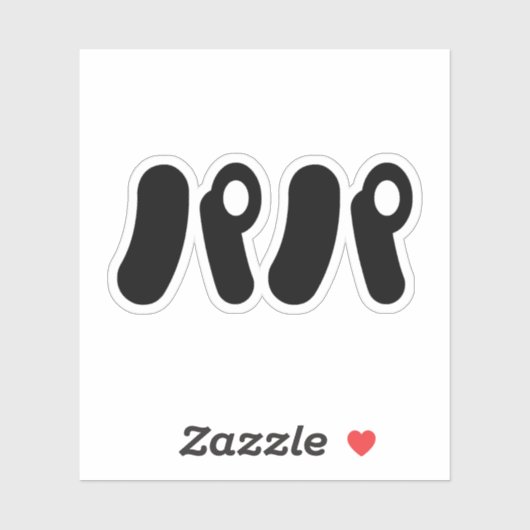 Sticker Papa japonais パ パ | Nihongo (Feuille)