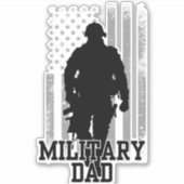 Sticker Papa militaire (Devant)