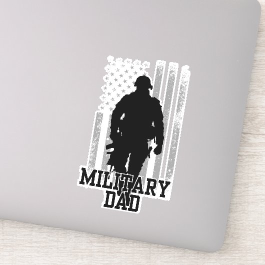 Sticker Papa militaire (Détail)