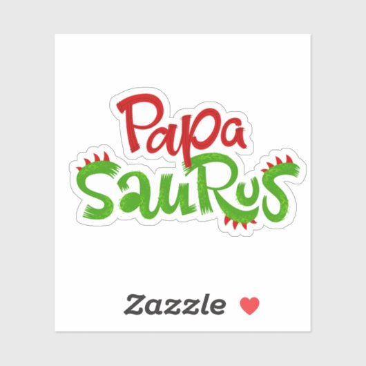 Sticker Papa Saurus Graphic (Feuille)