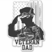 Sticker Papa vétéran (Devant)