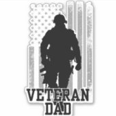Sticker Papa vétéran (Devant)
