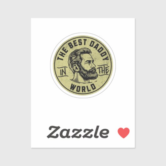 Sticker Papas Légendaires et Cool – Conception de Typograp (Feuille)