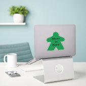 Sticker Pape vert (Ordinateur portable sur le bureau)