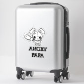 Sticker Papier grumpy Voodoo Bunny mignon (Sur valise)