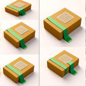 Sticker Papier peint Motif de diamant géométrique orange e