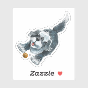Sticker Papier Shaggy Sheep Chien