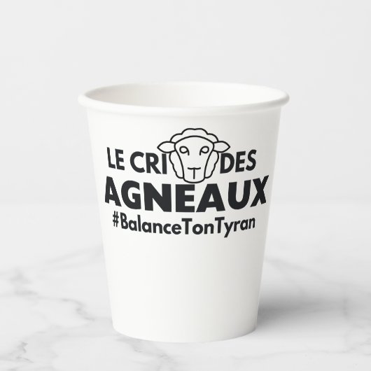 Sticker Papieren Bekers (Voorkant)