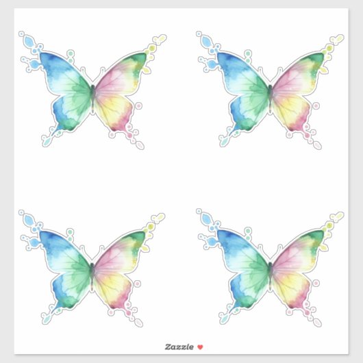 Sticker Papillon (Feuille)