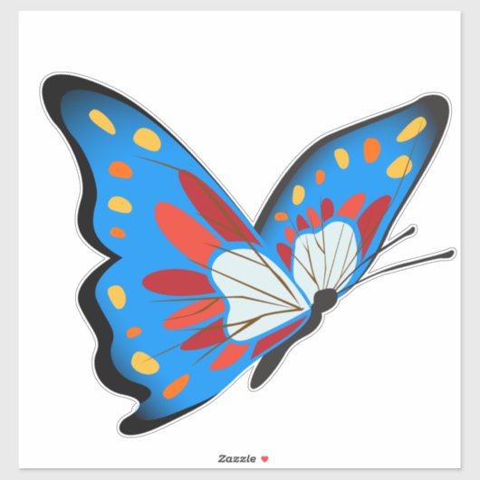 Sticker Papillon (Feuille)