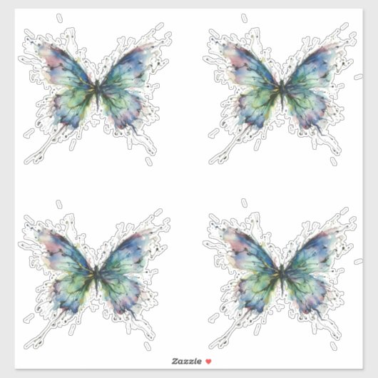 Sticker Papillon (Feuille)
