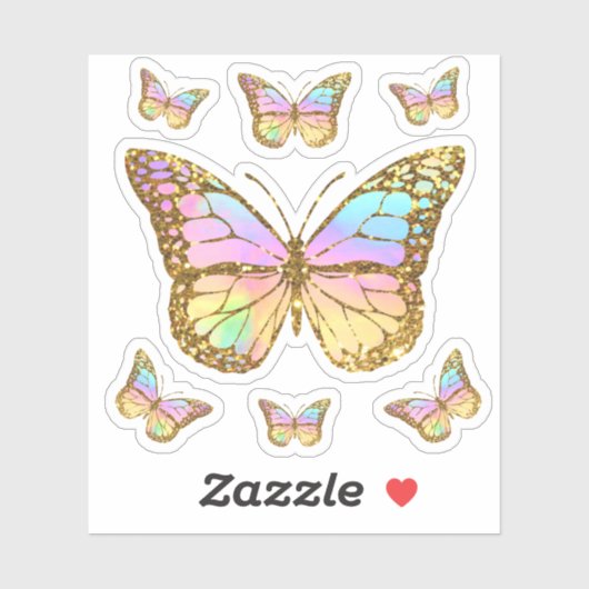 Sticker papillon (Feuille)