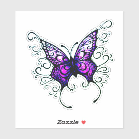 Sticker Papillon (Feuille)