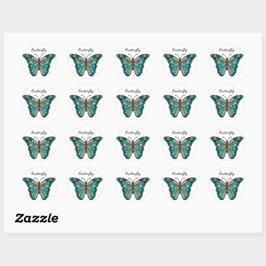 Sticker papillon (Feuille)