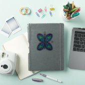 Sticker papillon Alien (motif coloré) v1 (Couverture iPad)