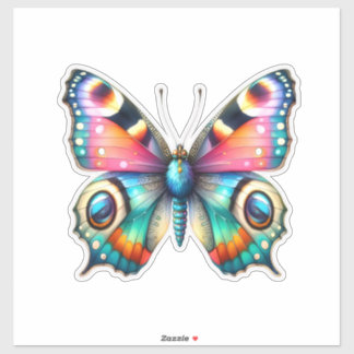 Sticker Papillon aquarelle dynamique