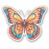 Sticker Papillon artistique étanche (Devant)