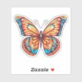 Sticker Papillon artistique étanche (Feuille)