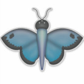 Sticker papillon bleu (Devant)