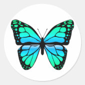 Sticker papillon bleu (Devant)